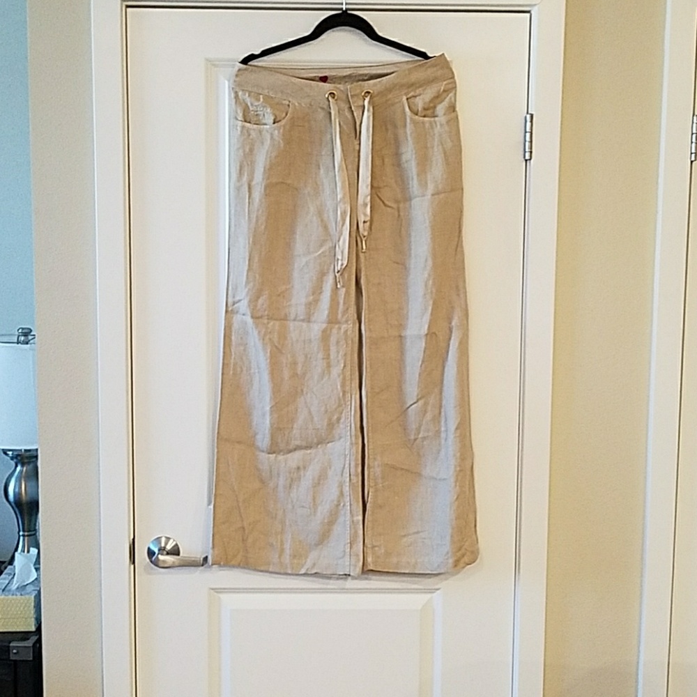GUESS linen cargo pants